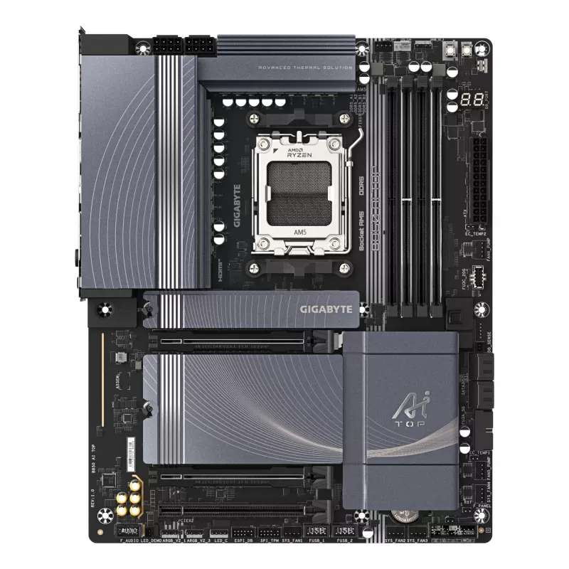 Motininė plokštė GIGABYTE B850 AI TOP, AMD B850, lizdas AM5, ATX