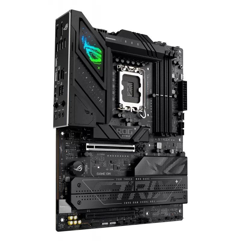 Motininė plokštė ASUS ROG STRIX B860-F GAMING WIFI — Intel B860, LGA 1851, ATX, DDR5, 4x DIMM, Wi‑Fi 7, 2.5Gb LAN, 4x M.2