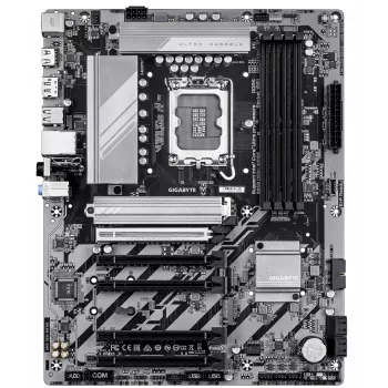 GIGABYTE B860 DS3H WIFI6E pagrindinė plokštė – Intel Core Ultra serijos procesoriams, 8+1+2+2 fazių VRM, iki 9066MHz DDR5, 1xPCIe 5.0 + 1xPCIe 4.0 M.2, 2.5GbE LAN, WIFI 6E, USB 3.2 Gen 2x2