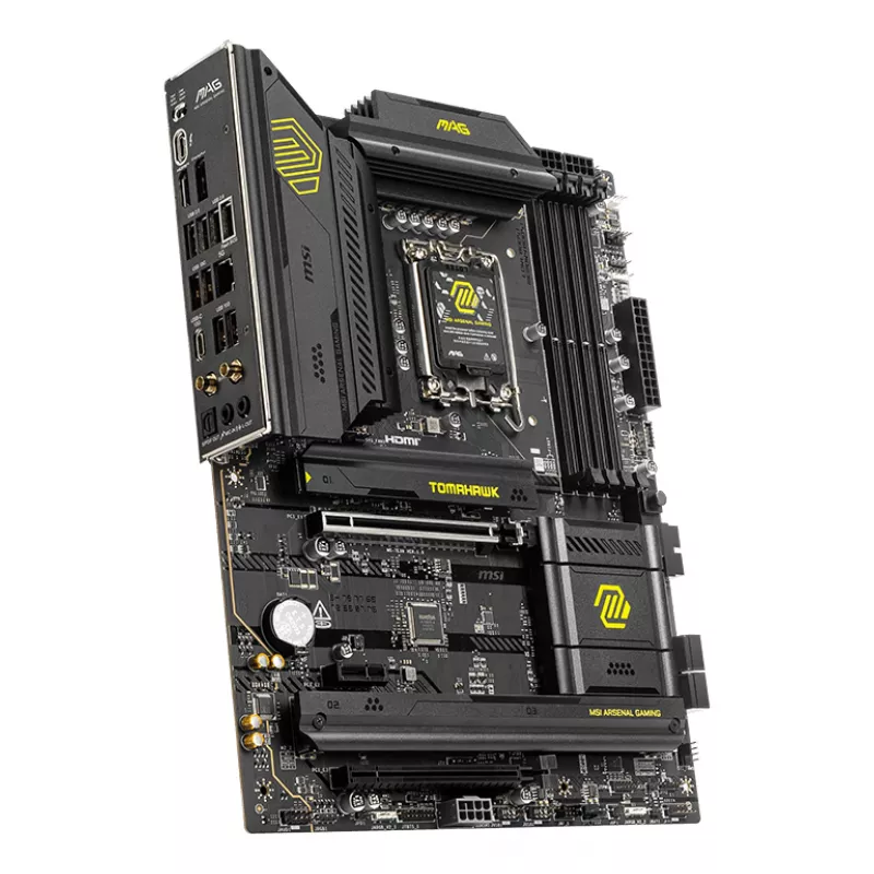 Pagrindinė plokštė MSI MAG B860 TOMAHAWK WIFI – Intel B860, LGA 1851, ATX, DDR5, 4x DIMM, 3x M.2, Wi‑Fi 7, 5GbE
