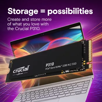 Crucial P310 500GB M.2 PCIe Gen4 x4 NVMe SSD