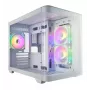 Korpusas FSP S380-WA Mini Tower baltas ARGB, Micro-ATX, Mini-ITX, temperuotas stiklas