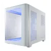 Korpusas FSP S380-WA Mini Tower baltas ARGB, Micro-ATX, Mini-ITX, temperuotas stiklas