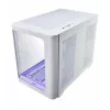 Korpusas FSP S380-WA Mini Tower baltas ARGB, Micro-ATX, Mini-ITX, temperuotas stiklas
