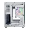 Korpusas FSP S380-WA Mini Tower baltas ARGB, Micro-ATX, Mini-ITX, temperuotas stiklas