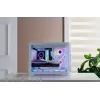 Korpusas FSP S380-WA Mini Tower baltas ARGB, Micro-ATX, Mini-ITX, temperuotas stiklas