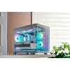 Korpusas FSP S380-WA Mini Tower baltas ARGB, Micro-ATX, Mini-ITX, temperuotas stiklas