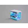 Korpusas FSP S380-WA Mini Tower baltas ARGB, Micro-ATX, Mini-ITX, temperuotas stiklas