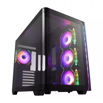 Korpusas FSP M580-BA Midi Tower mITX, mATX Juodas ARGB