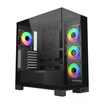 FSP M540-BA Midi Tower korpusas mITX, mATX, ATX (BTF) Juodas