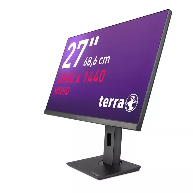 TERRA 3030231 monitorius 68,6 cm (27 colių) 2560 x 1440 pikselių Wide Quad HD LED juodas