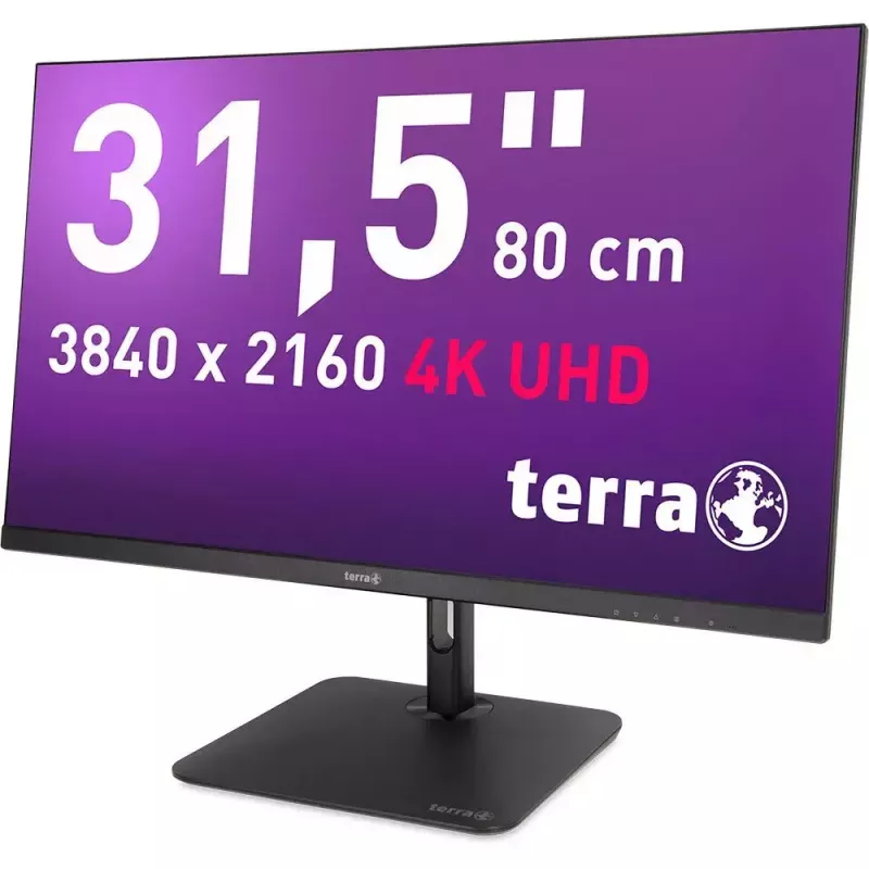 Monitorius TERRA 3030234 80 cm (31,5 colio) 4K Ultra HD LCD IPS juodas