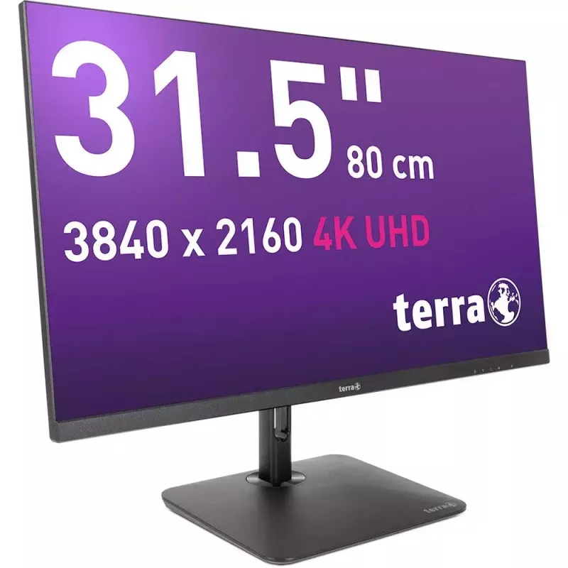 Monitorius TERRA 3030234 80 cm (31,5 colio) 4K Ultra HD LCD IPS juodas
