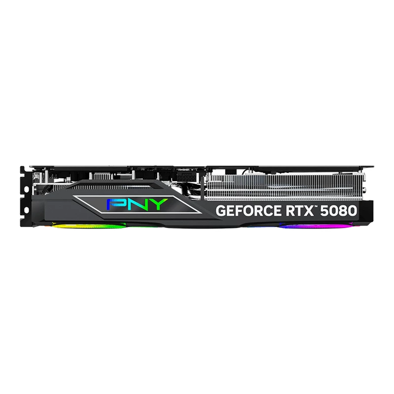PNY GeForce RTX 5080 16GB ARGB Overclocked Triple Fan - 16 GB GDDR7 - DisplayPort 2.1b / HDMI 2.1b