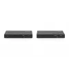 DIGITUS HDBaseT KVM Extender rinkinys. 150 m 4K/60Hz. USB 2.0. PoC. IR. juoda