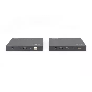 DIGITUS HDMI 2.0 HDMI KVM Extender rinkinys - 70 m USB 1.1, palaiko liečiamąjį ekraną