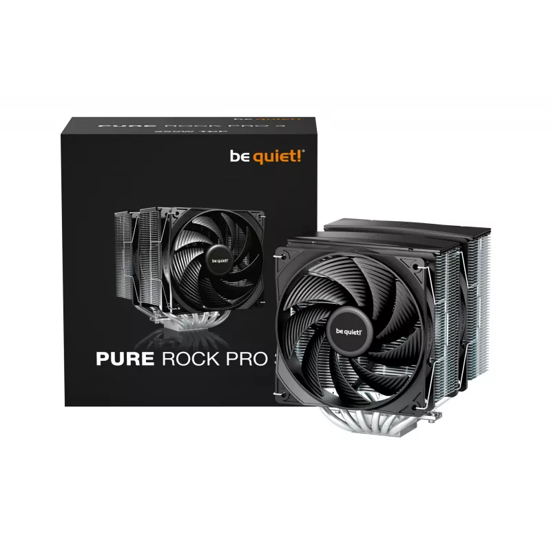be quiet! Pure Rock Pro 3 orinis procesoriaus aušintuvas 12 cm sidabrinis 1 vnt.