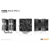 be quiet! Pure Rock Pro 3 orinis procesoriaus aušintuvas 12 cm sidabrinis 1 vnt.