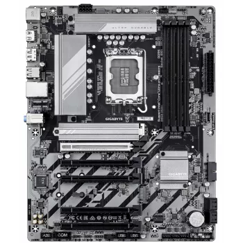GIGABYTE B860 DS3H pagrindinė plokštė – palaiko Intel Core Ultra procesorius, 8+1+2+2 fazių VRM, iki 9066MHz DDR5, 1xPCIe 5.0 + 1xPCIe 4.0 M.2, 2.5 GbE LAN, USB 3.2 Gen 2x2