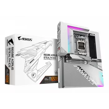 Motininė plokštė GIGABYTE B650E AORUS STEALTH ICE, AMD B650E, lizdas AM5, ATX