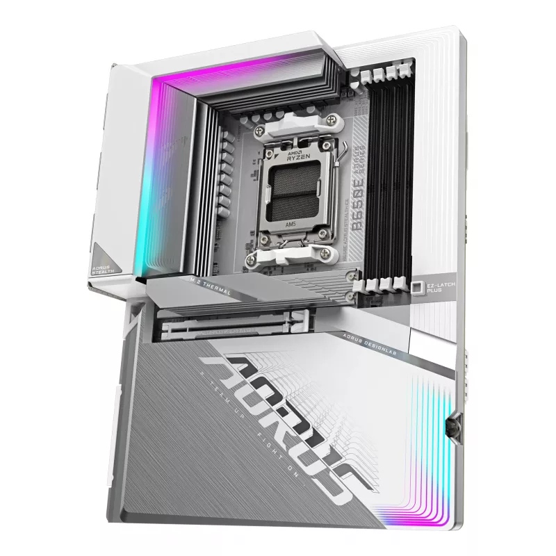 Motininė plokštė GIGABYTE B650E AORUS STEALTH ICE, AMD B650E, lizdas AM5, ATX