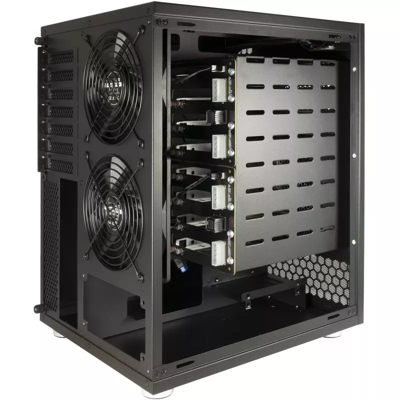 HDD korpusas Inter-Tech NAS-8 2.5/3.5 colio juodas