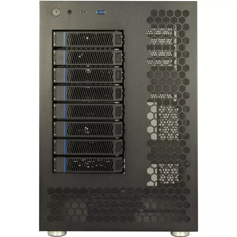 HDD korpusas Inter-Tech NAS-8 2.5/3.5 colio juodas