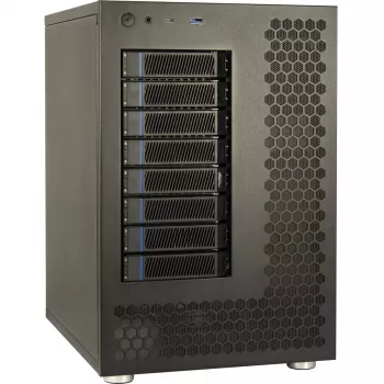 HDD korpusas Inter-Tech NAS-8 2.5/3.5 colio juodas