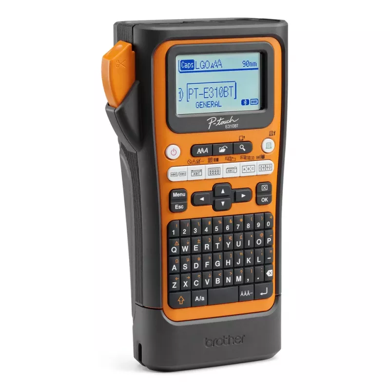 Brother PT-E310BTVP etikečių spausdintuvas, terminis perkėlimas, 180 x 180 DPI, 20 mm/s, laidinis ir belaidis HSE/TZe Bluetooth, QWERTY