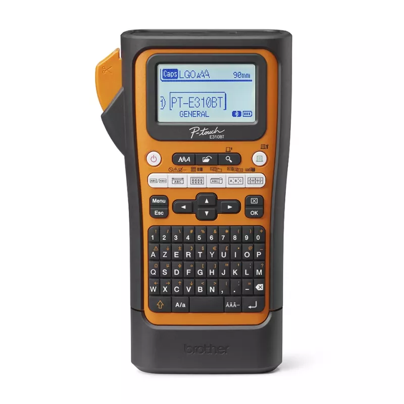 Brother PT-E310BTVP etikečių spausdintuvas, terminis perkėlimas, 180 x 180 DPI, 20 mm/s, laidinis ir belaidis HSE/TZe Bluetooth, QWERTY