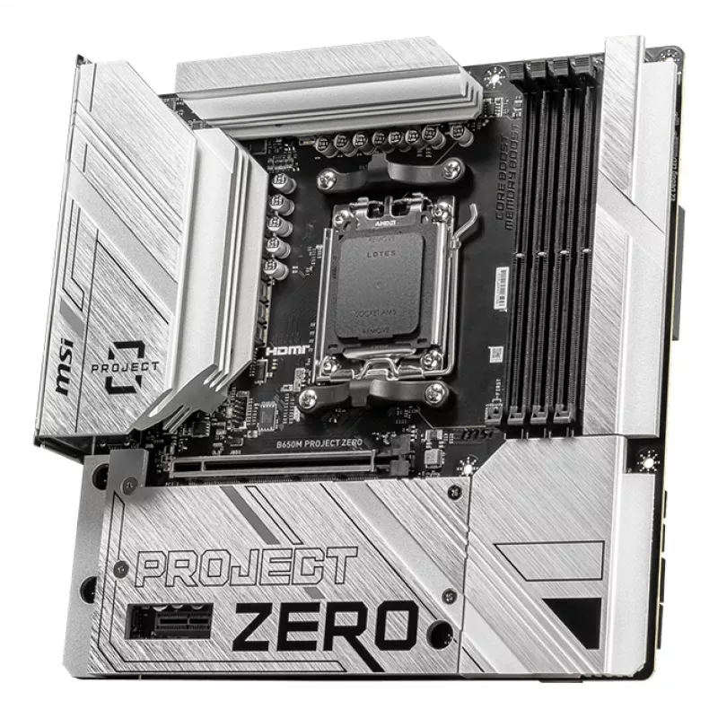 MSI B650M PROJECT ZERO pagrindinė plokštė AMD B650 lizdas AM5 micro ATX