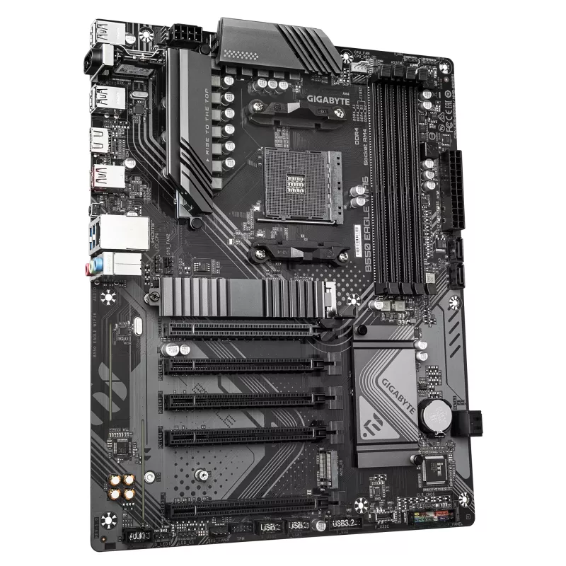 Motininė plokštė GIGABYTE B550 EAGLE WIFI6 ATX, AMD B550, Socket AM4, DDR4, 4x DIMM, 2x M.2, Wi‑Fi 6, Bluetooth 5.3