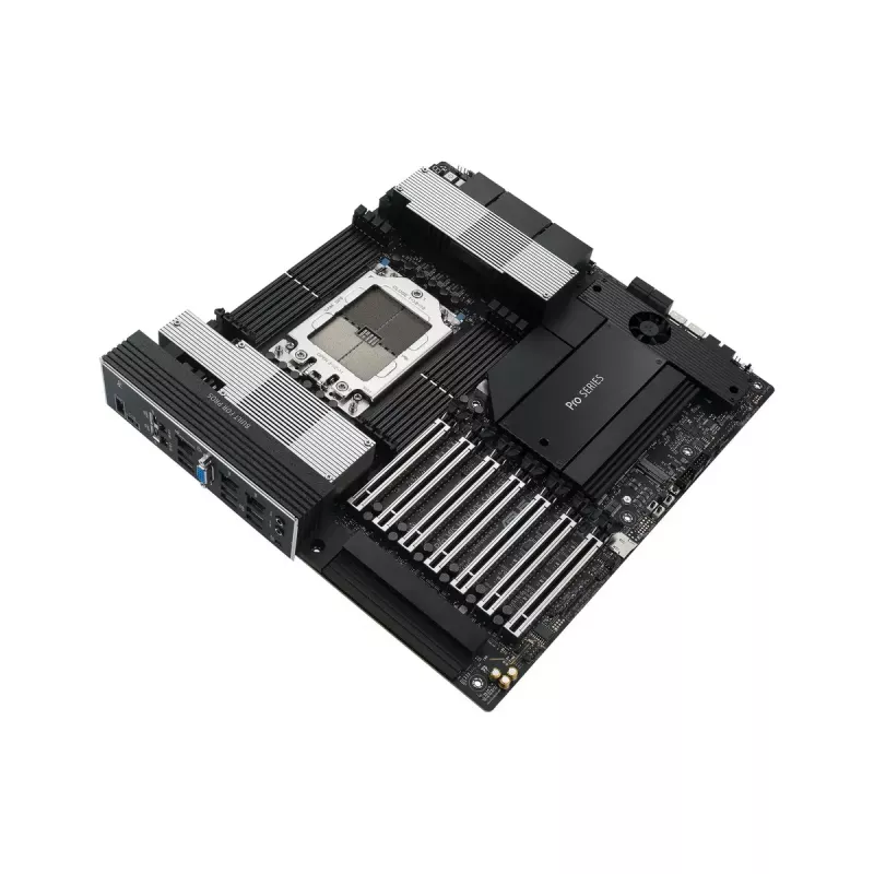 Motininė plokštė ASUS PRO WS WRX90E-SAGE SE, AMD WRX90 mikroschemų rinkinys, Socket sTR5, EEB, 8x DDR5 DIMM, 7x PCIe x16 GEN5, 4x M.2, 2x USB4 GEN3X2