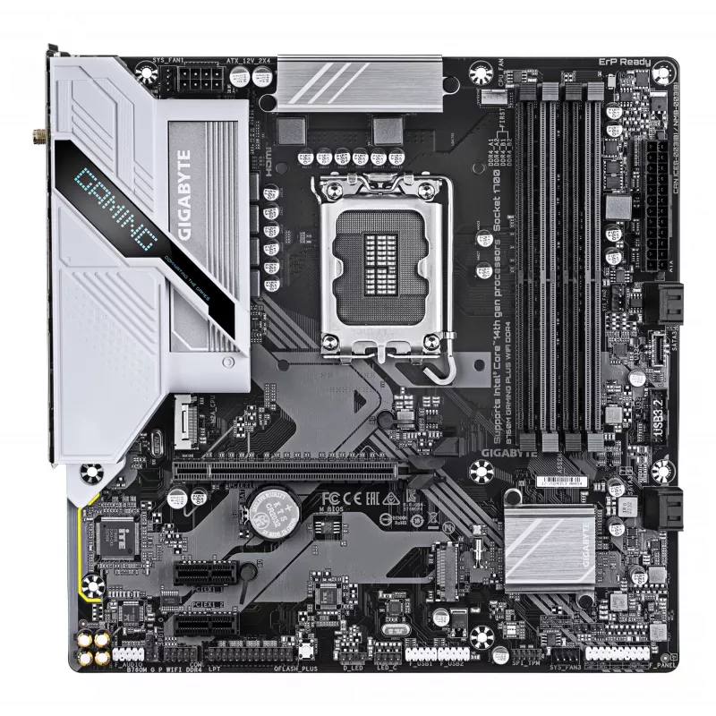 Pagrindinė plokštė GIGABYTE B760M GAMING PLUS WIFI DDR4
