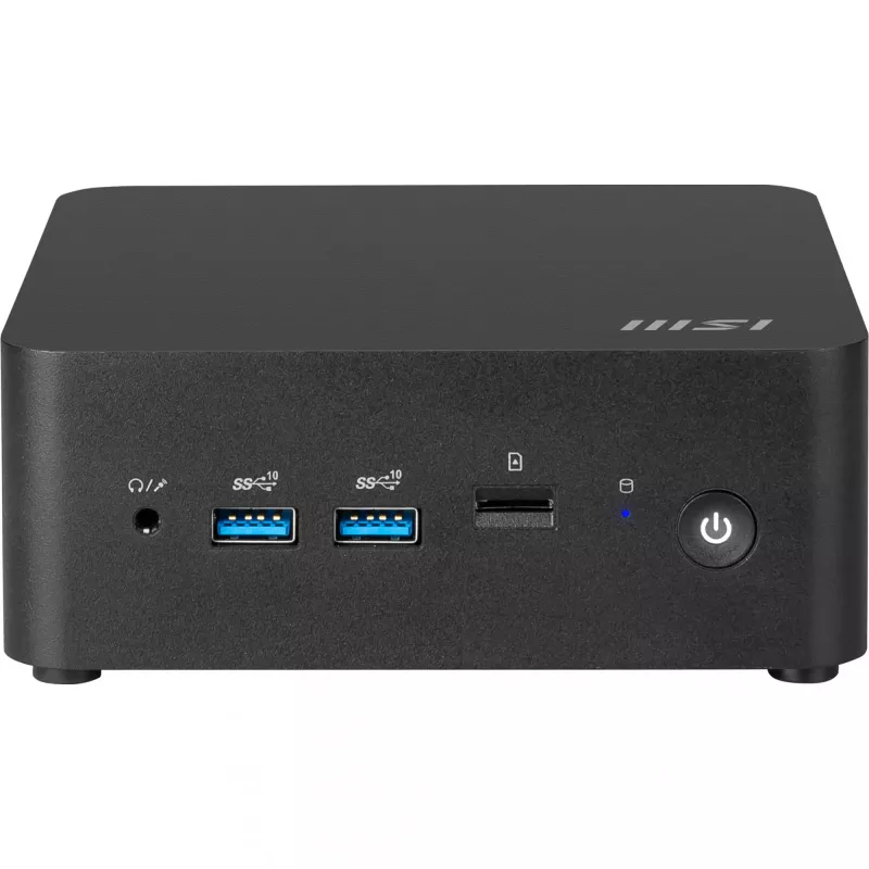 Mini kompiuteris MSI Cubi NUC 1MG-024XDE Intel Core 3 100U 8 GB DDR5 256 GB SSD juodas