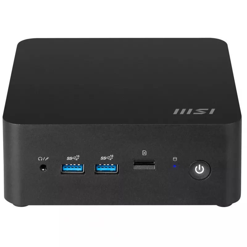 Mini kompiuteris MSI Cubi NUC 1MG-024XDE Intel Core 3 100U 8 GB DDR5 256 GB SSD juodas