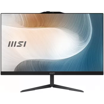 MSI Modern AM242P 1M-1204DE Intel Core 3 100U 60,5 cm (23,8 colio) 1920 x 1080 pikselių Viskas-viename kompiuteris 16 GB DDR5-SDRAM 256 GB SSD Windows 11 Pro Wi-Fi 6E (802.11ax) Juodas