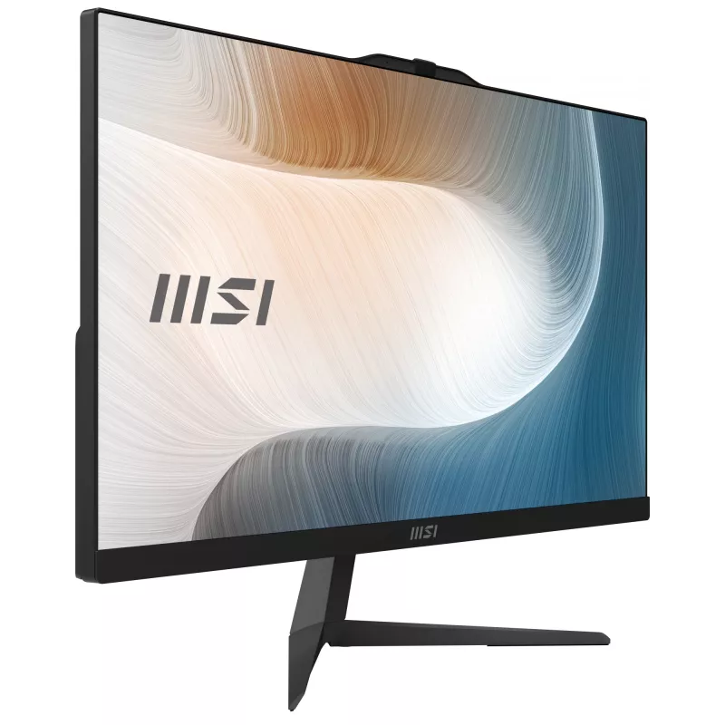 MSI Modern AM242P 1M-1204DE Intel Core 3 100U 60,5 cm (23,8 colio) 1920 x 1080 pikselių Viskas-viename kompiuteris 16 GB DDR5-SDRAM 256 GB SSD Windows 11 Pro Wi-Fi 6E (802.11ax) Juodas