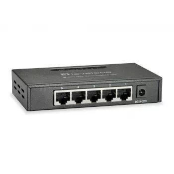 LevelOne GEU-0523 tinklo jungiklis nevaldomas Gigabit Ethernet (10/100/1000) juodas