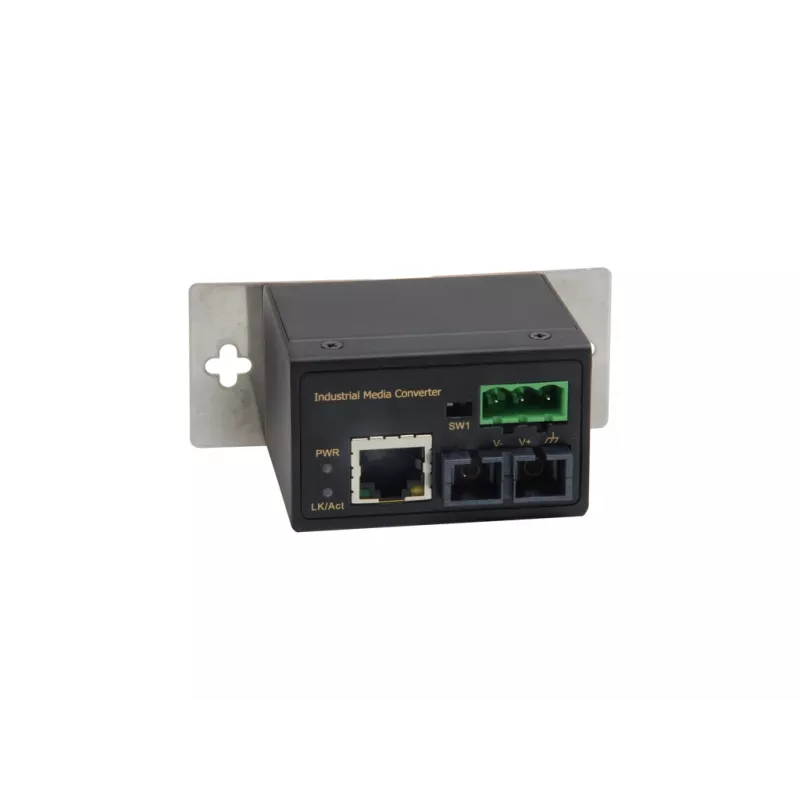 LevelOne IEC-4001 pramoninis medijos keitiklis RJ45 į SC, daugiamodis šviesolaidis, 2 km, -40°C iki 75°C