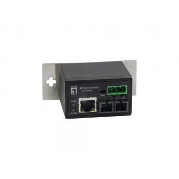 Keitiklis LevelOne RJ45 į SC Fast Ethernet pramoninis, vienmodis šviesolaidis, 30 km, -40°C iki 75°C