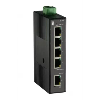 Nevaldomas jungiklis LevelOne IES-0500 5 prievadų Fast Ethernet pramoninis