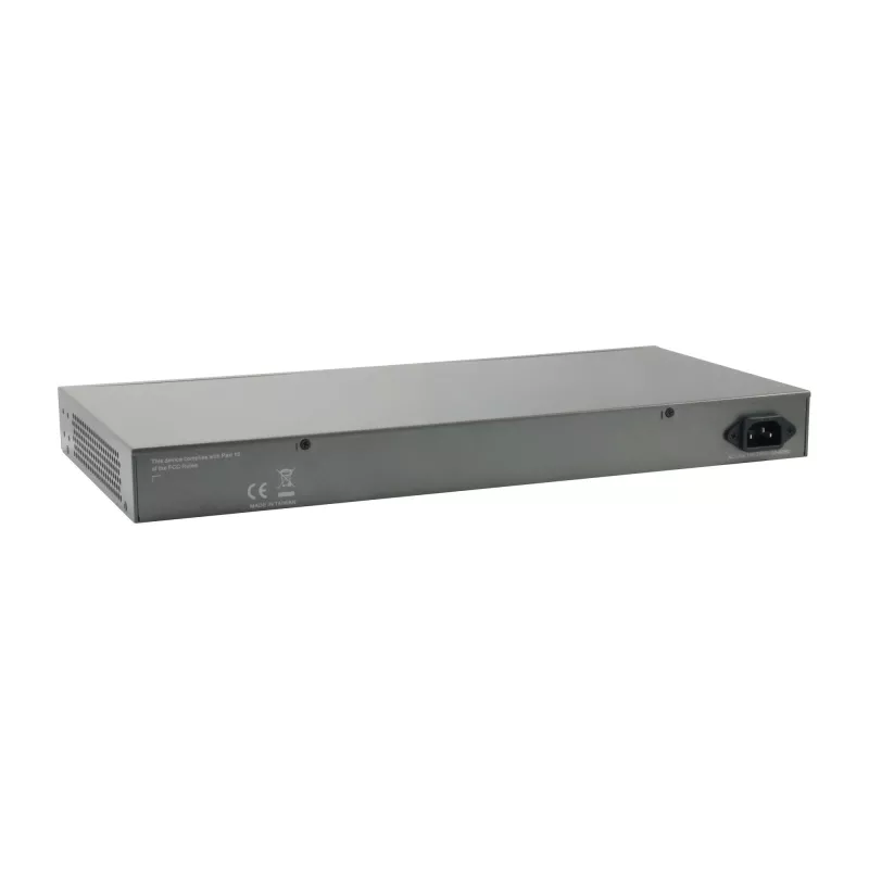 LevelOne TURING 26 prievadų „Web Smart“ Gigabit PoE jungiklis, 24 PoE išėjimai, 2 x SFP/RJ45 kombinuoti, 185 W, 802.3at/af PoE