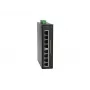 LevelOne IFP-0801 Pramoninis 8 prievadų Fast Ethernet PoE jungiklis, 4 PoE išėjimai, 802.3at/af PoE, 126 W, -40 °C iki 75 °C