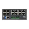 LevelOne IGU-1271 TURING pramoninis L3 Lite valdomas Gigabit komutatorius, 12 prievadų (8 x RJ45, 4 x SFP), DIN bėgelis, DC