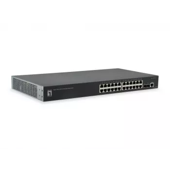 LevelOne KILBY 26-Port L2 Valdomas Gigabit Ethernet Switch, 2 x 10GbE SFP+