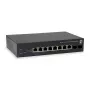 LevelOne 10 prievadų valdomas Gigabit PoE jungiklis, 8 PoE išėjimai, 2 x Gigabit SFP, 70 W