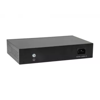LevelOne 10 prievadų valdomas Gigabit PoE jungiklis, 8 PoE išėjimai, 2 x Gigabit SFP, 70 W
