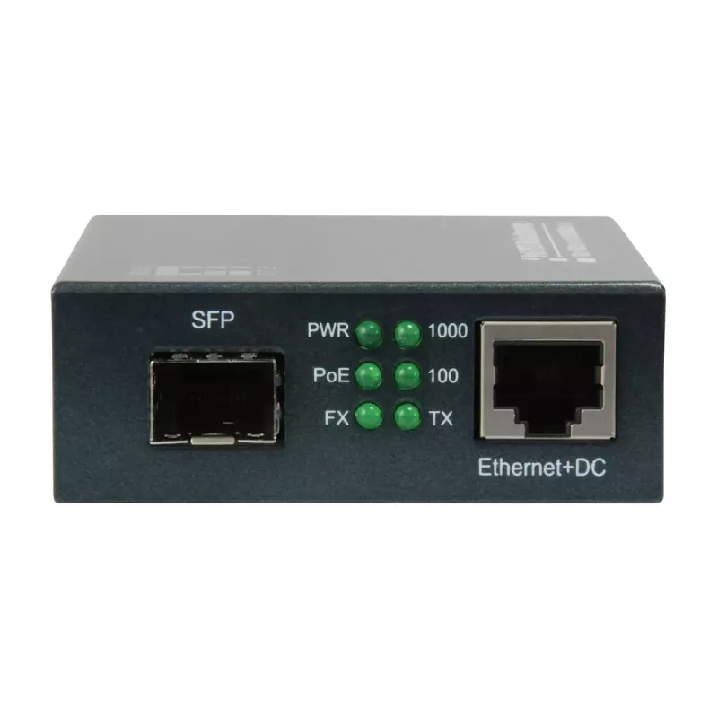 LevelOne GVT-2012 Gigabit medijos keitiklis RJ45 į SFP, PoE PSE
