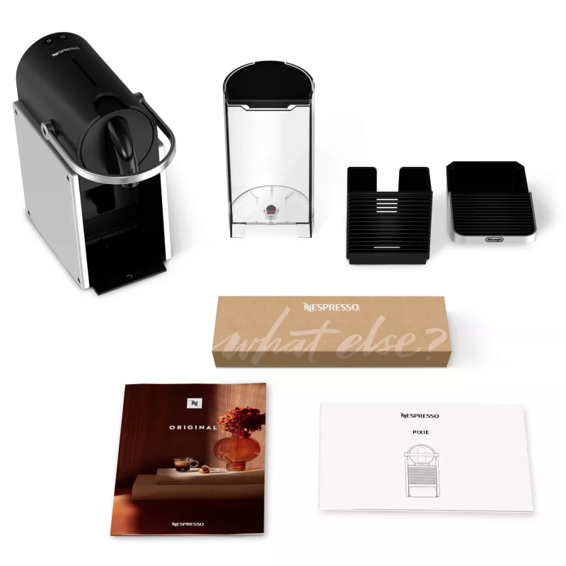 De’Longhi Pixie EN127.S kavos aparatas kapsulinis, 1 L, 1260 W, juodai pilkai sidabrinis